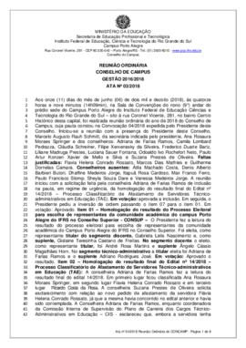 Ata 03/2018 - Reunião Ordinária