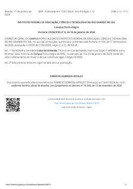 Portaria 006/2024