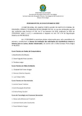 Portaria 376/2022