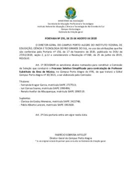 Portaria 291/2021