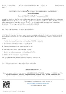 Portaria 282/2023