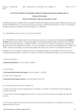 Portaria 260/2023