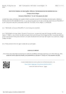 Portaria 013/2024