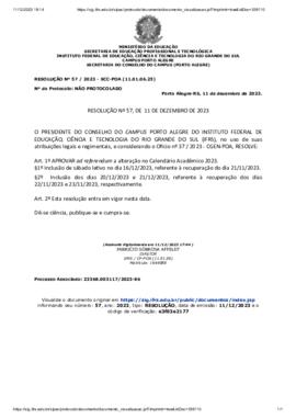 Resolução 057/2023 ad referendum