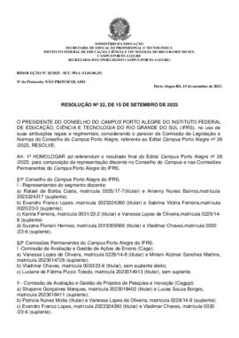 Resolução 032/2023 ad referendum