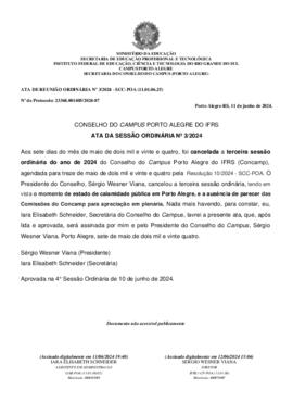 Ata 003/2024 - Reunião Ordinária
