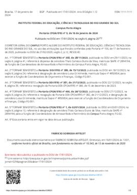 Portaria 009/2024