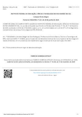 Portaria 221/2023