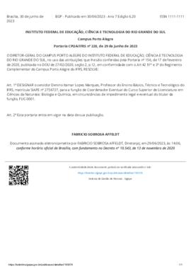 Portaria 220/2023