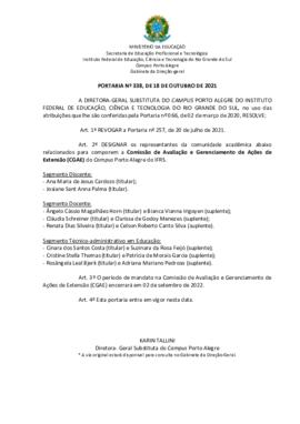 Portaria 338/2021