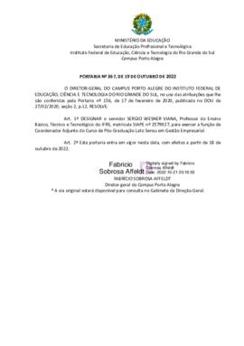 Portaria 367/2022