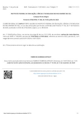 Portaria 246/2023