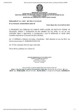 Resolução 010/2023