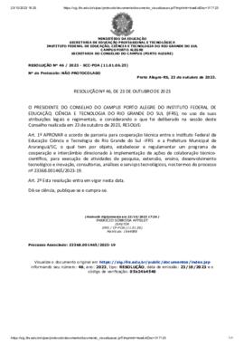 Resolução 046/2023