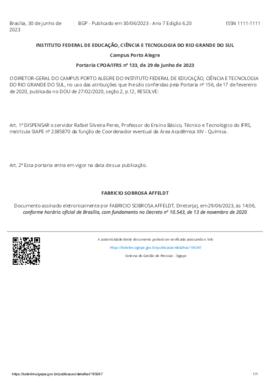Portaria 133/2023