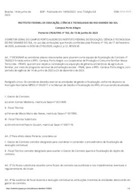 Portaria 103/2023