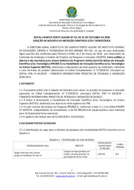 Edital 22/2020