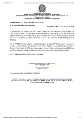 Resolução 071/2025
