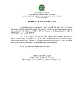 Portaria 236/2021 - revogada