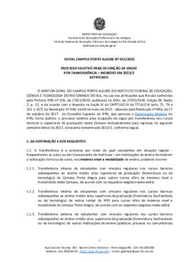 Edital 015/2022