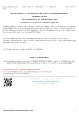 Portaria 206/2023