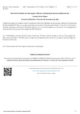 Portaria 343/2023