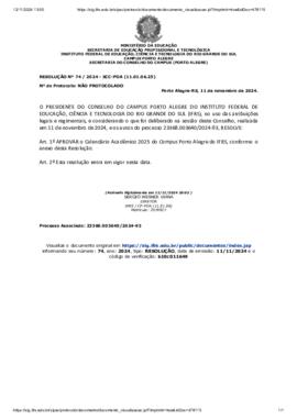 Resolução 074/2024