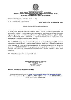 Resolução 003/2024 ad referendum