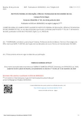 Portaria 161/2023