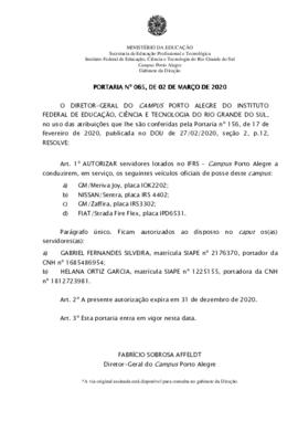 Portaria 65/2020