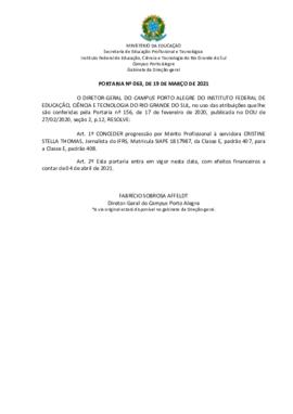 Portaria 63/2021