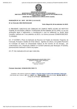 Resolução 062/2025