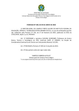 Portaria 230/2022