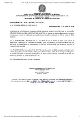 Resolução 020/2024