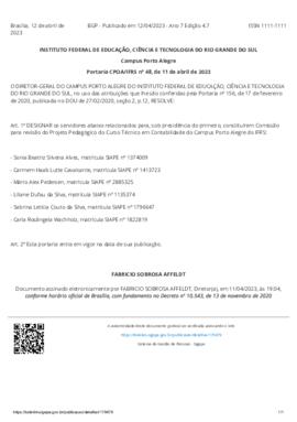 Portaria 048/2023 - revogada