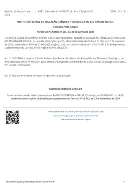 Portaria 207/2023