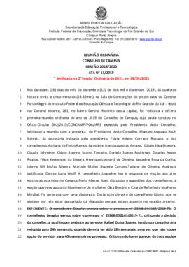 Ata 11/2019 - Reunião Ordinária