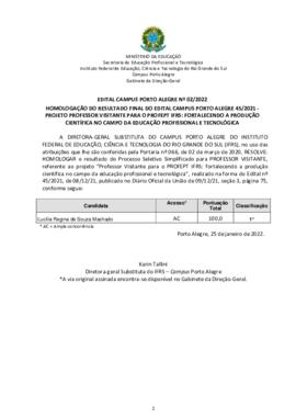 Edital 002/2022