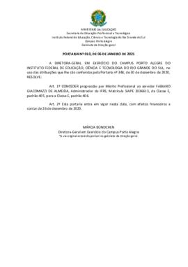 Portaria 10/2021