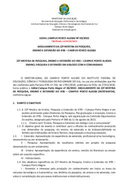 Edital 038/2022