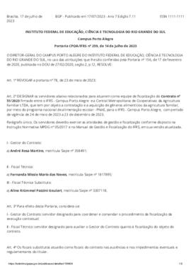 Portaria 259/2023
