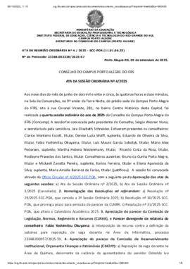 Ata 04/2025 - 4ª Sessão Ordinária 2025