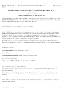 Portaria 261/2023