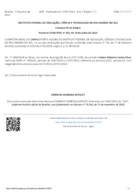 Portaria 253/2023
