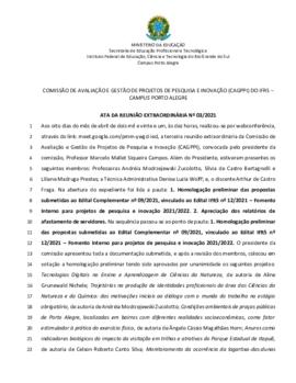 Ata 03/2021 - Reunião Extraordinária