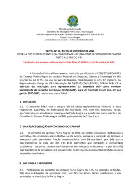 Edital 36/2021