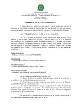 Portaria 341/2021