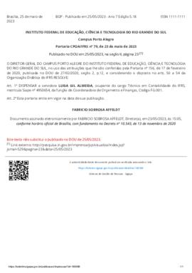 Portaria 079/2023