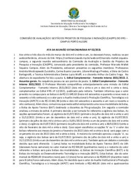 Ata 02/2021 - Reunião Extraordinária
