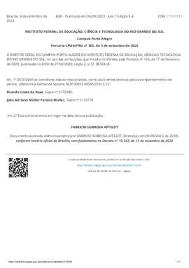 Portaria 302/2023
